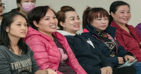 新北市石門區新住民關懷協會辦理「性別平等、人口政策、防災暨社會福利宣導活動(第3張 / 共4張照片)